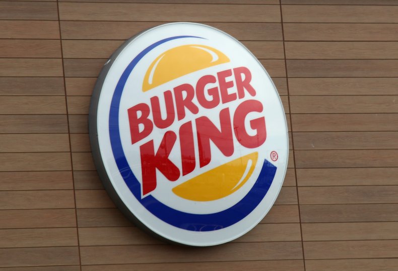 General view of a Burger King sign.