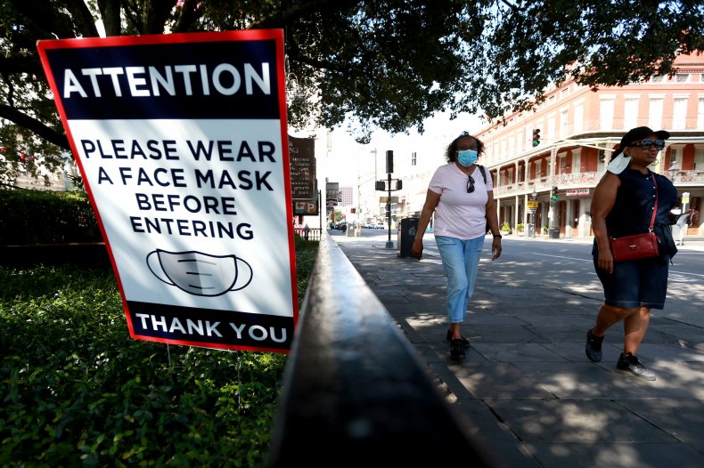 louisiana mask nevada covid infections
