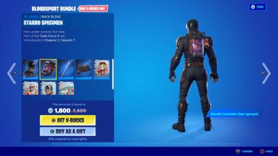 Starro Specimen Back Bling Starro Specimen Back Bling