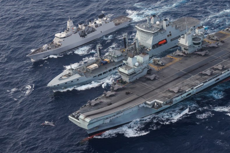 U.K. Carrier Strike Group South China Sea