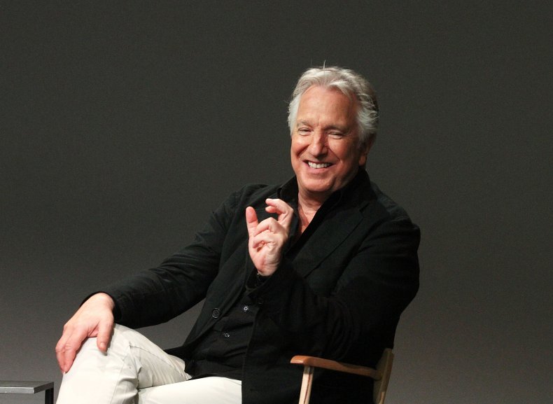 Alan Rickman at Apple Store Soho