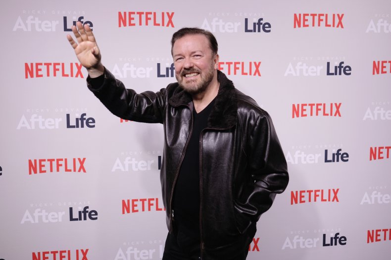 Ricky Gervais at After Life event