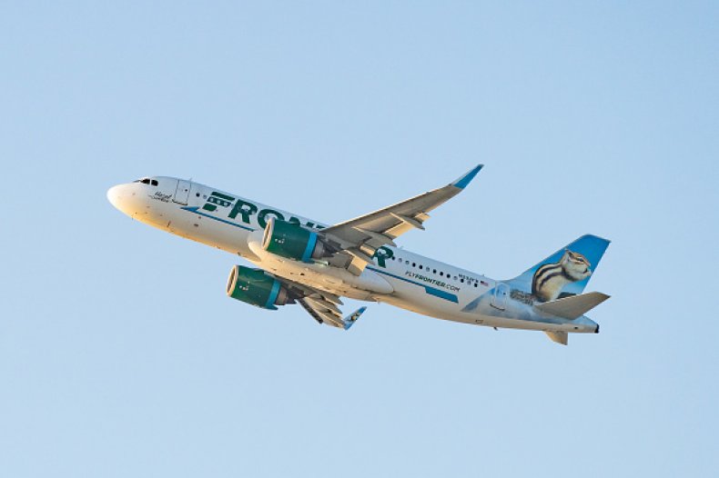 Frontier Airline Reversal Flight Attendant Duct Tape