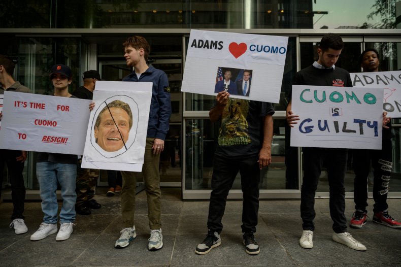 NYC Protesters Against Gov. Andrew Cuomo