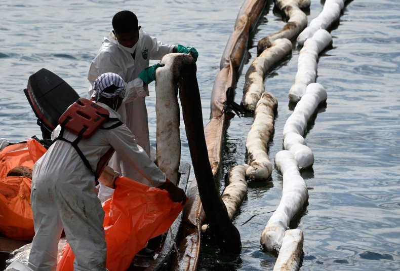 PANAMA-ENVIROMENT-OIL-SPILL