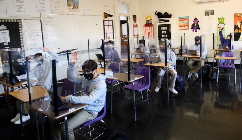 Gov. Pritzker Announces Statewide Mask Mandate for Illinois
Schools 2 US-HEALTH-VIRUS-SCHOOL