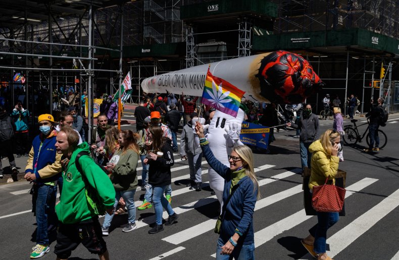 Marijuana legalization protest