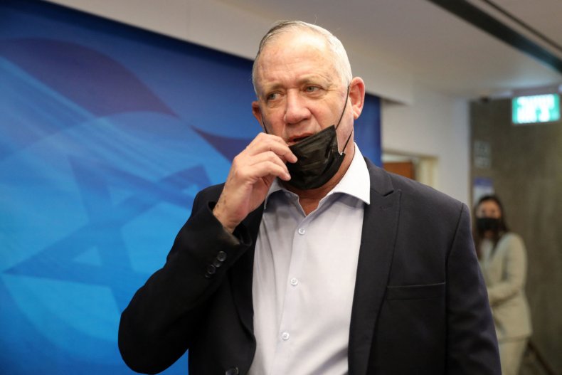 Israel's Defence Minister Benny Gantz