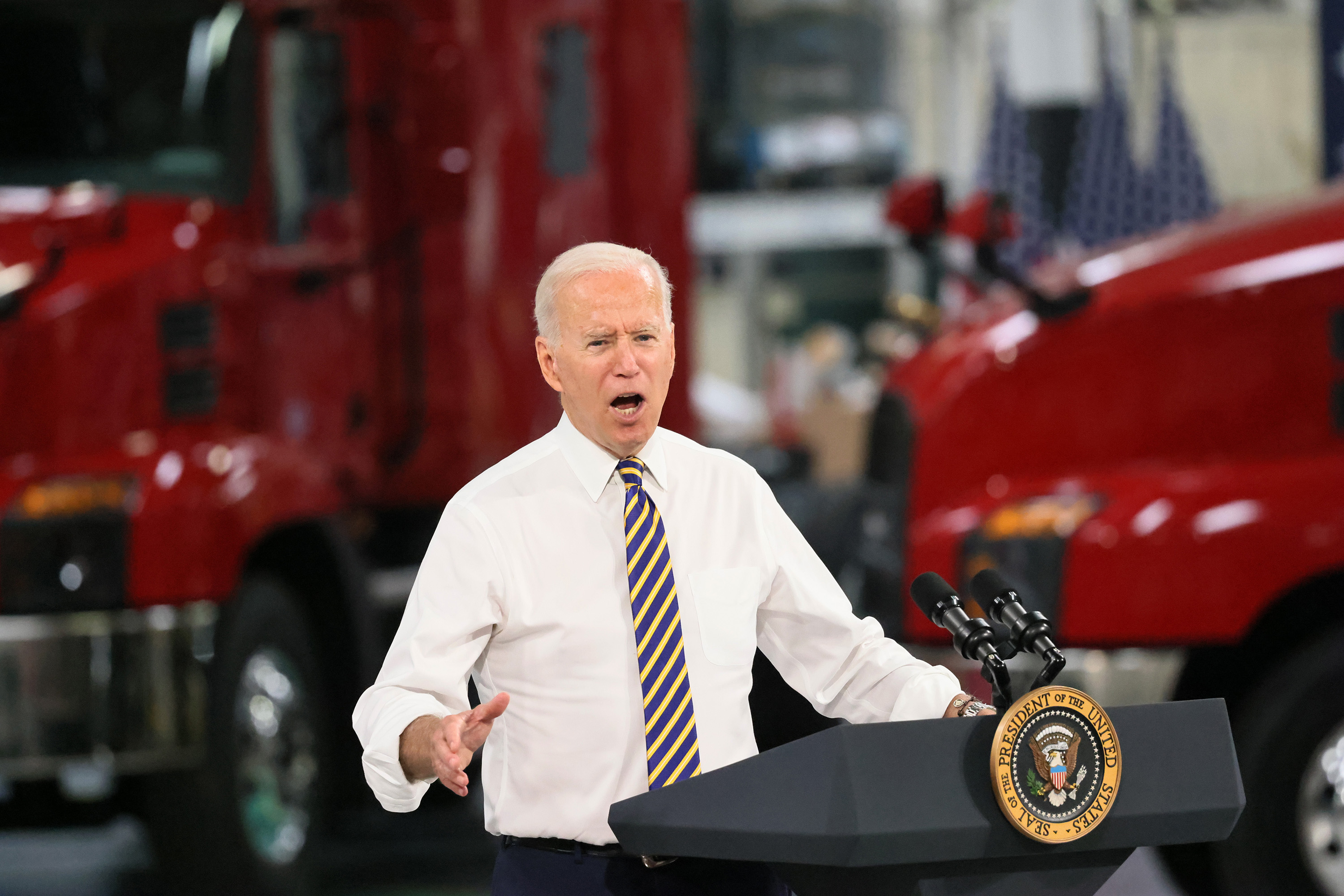President Biden Mack truck plant speech