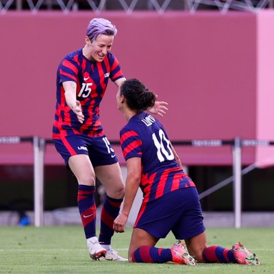 Carli Lloyd and Megan Rapinoe Carli Lloyd and Megan Rapinoe