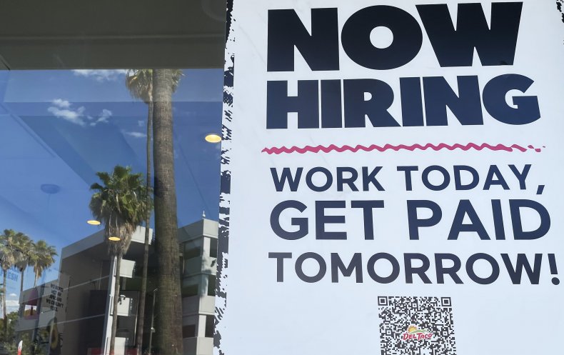 "Now Hiring" Sign