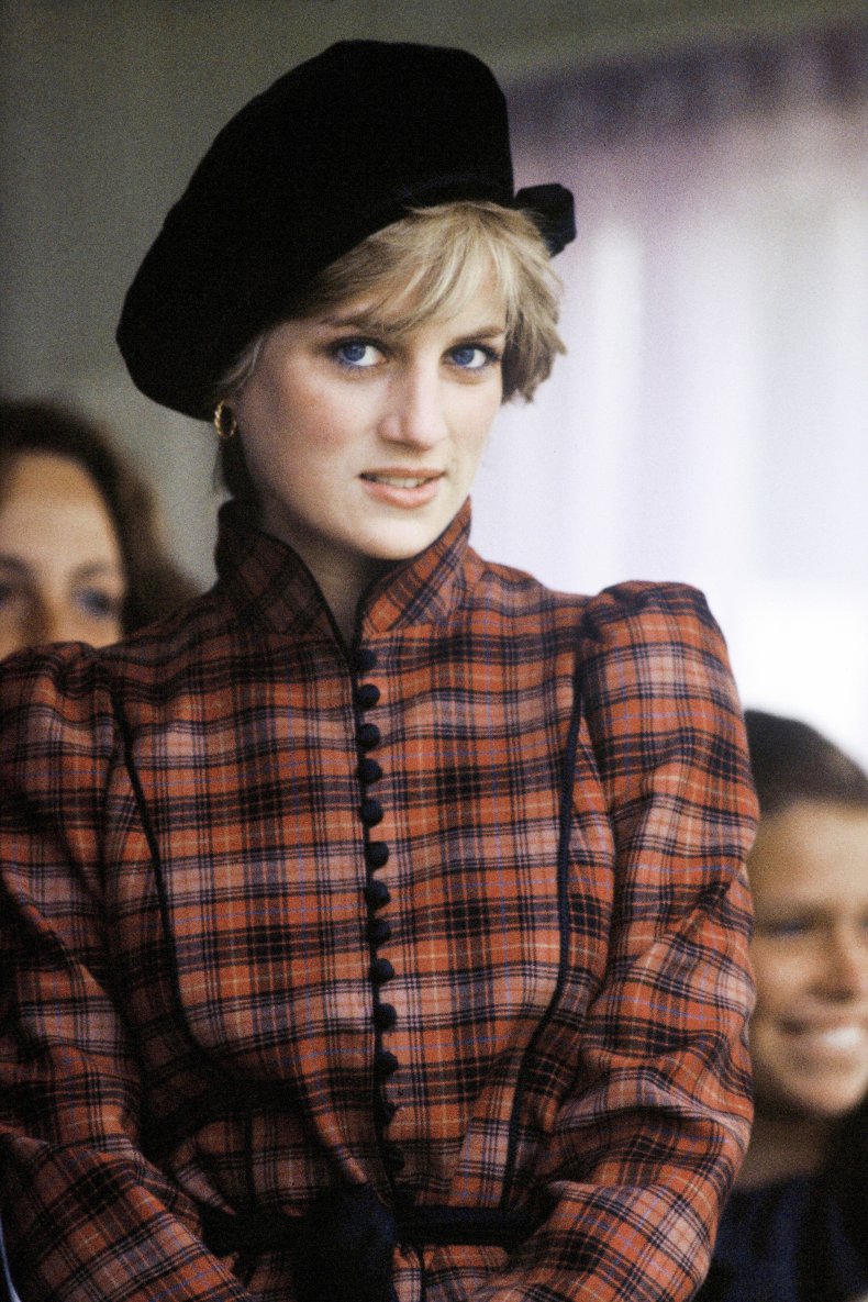 Princess Diana Wearing Tartan