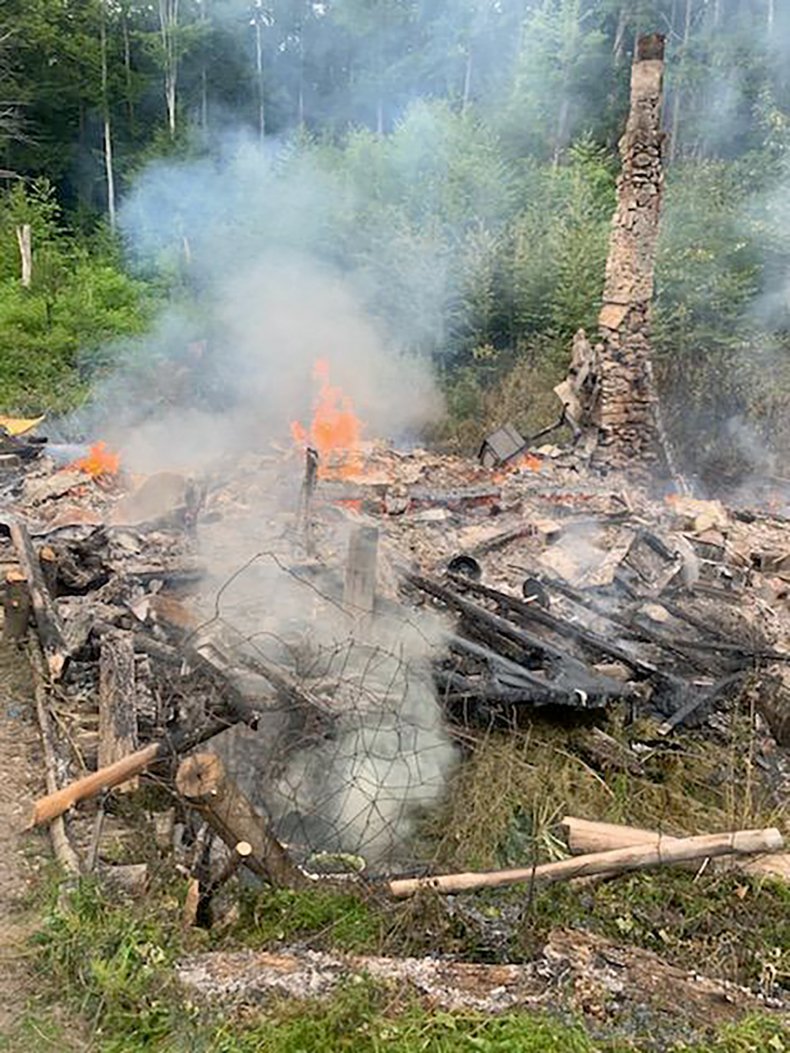 Remnants of David Lidstone's Cabin