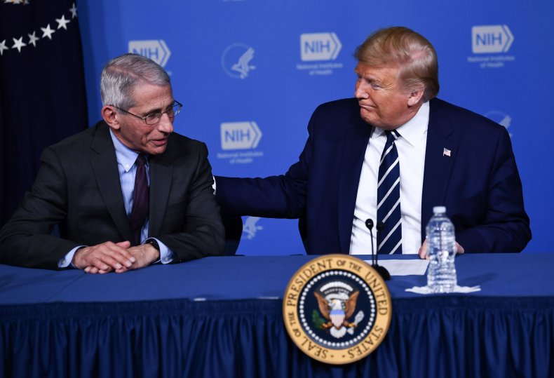 Anthony Fauci Donald Trump COVID-19 Vaccines Vaccine
