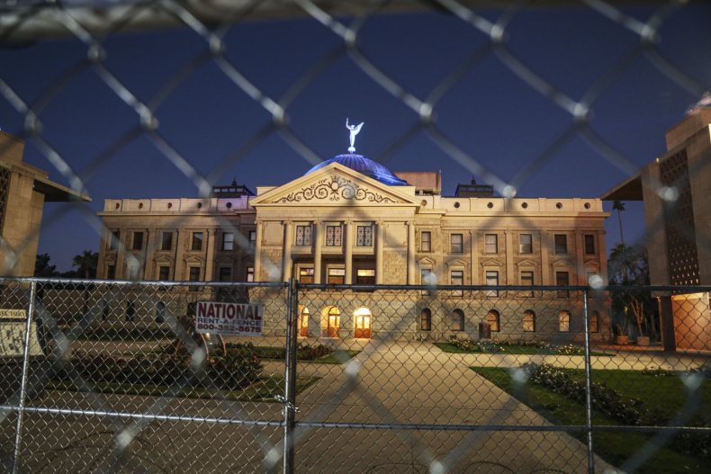 Arizona State Capitol Pictured in Phoenix