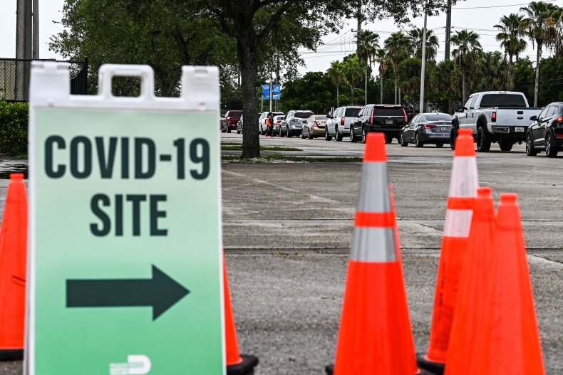 COVID testing site in Florida