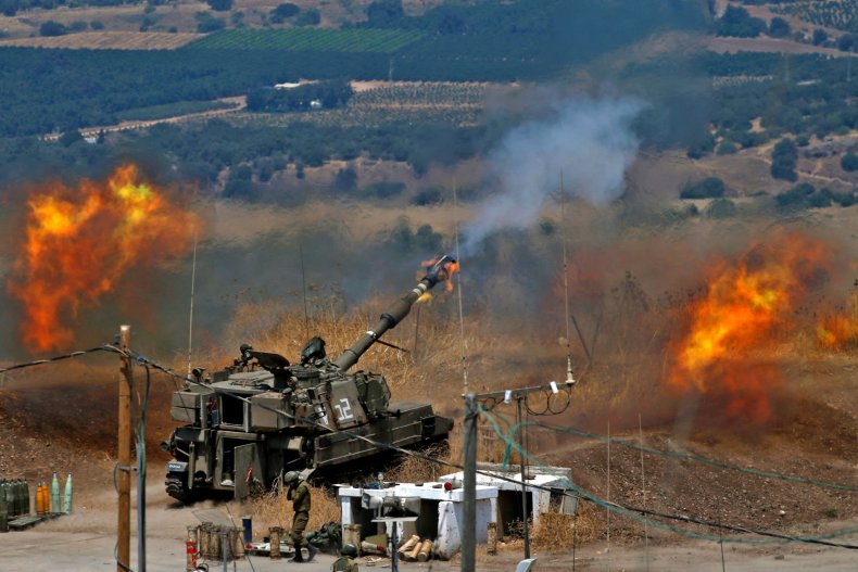 IDF artillery fires at positions in Lebanon