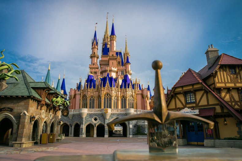 Photo of Disney World, in Florida. 