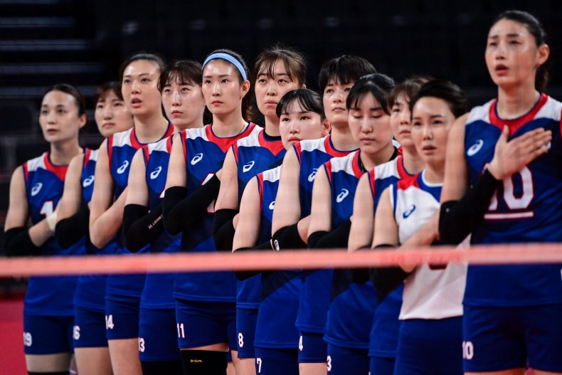 South Korean women's volleyball team.