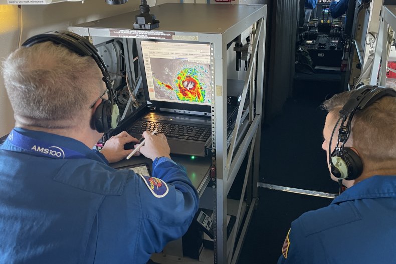 NOAA Hurricane Hunters tracking Hurricane Elsa