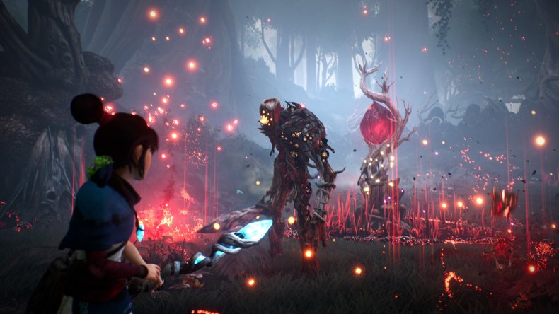 Combat in 'Kena: Bridge of Spirits'