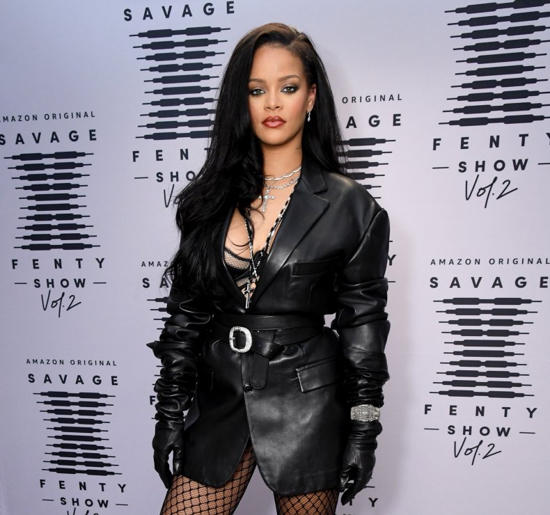 Rihanna attends Savage x Fenty show