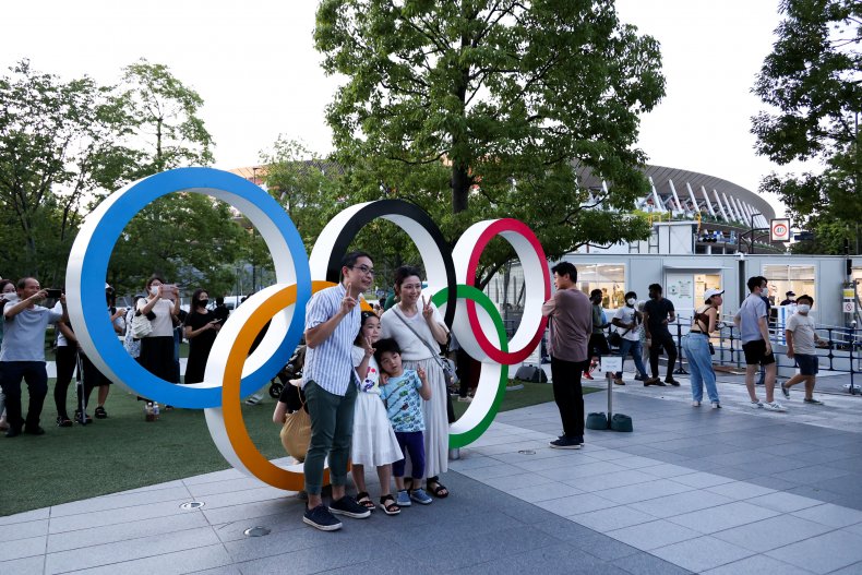 Spectators at the Tokyo 2020 Olympics