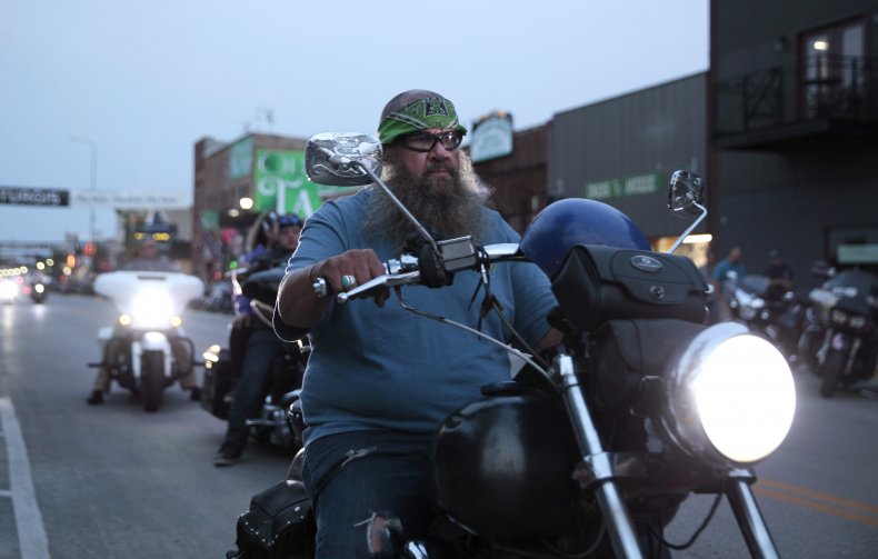 Motorcyclist in Sturgis, South Dakota