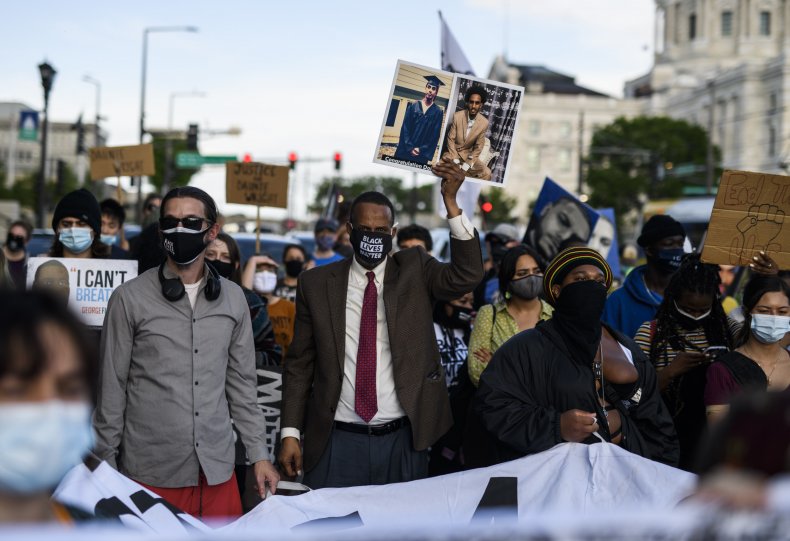 Protestors against police violence