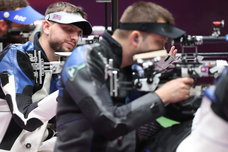Ukrainian shooter Serhiy Kulish at the Olympics.