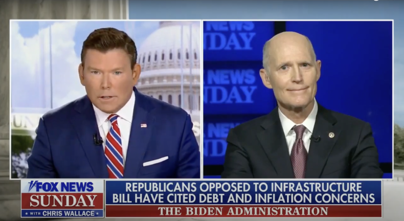 Fox News Bret Baier with Rick Scott