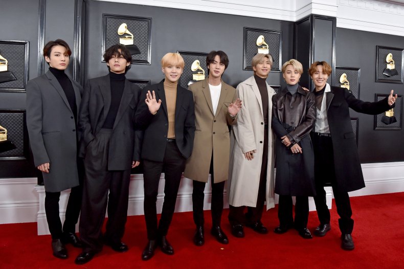 BTS at 2020 Grammy Awards