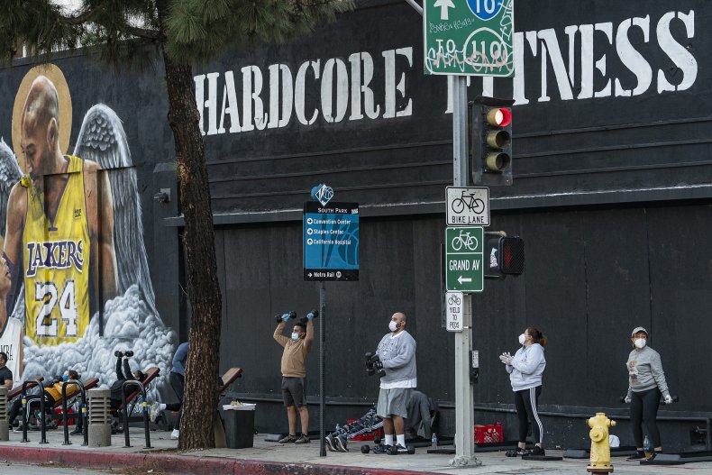 People Workout Outside Hardcore Fitness