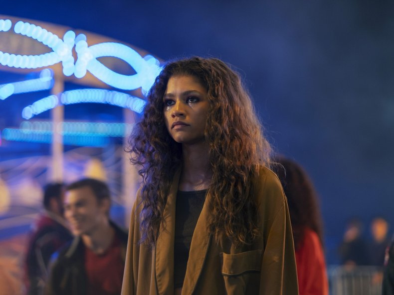 Zendaya as Rue in Euphoria
