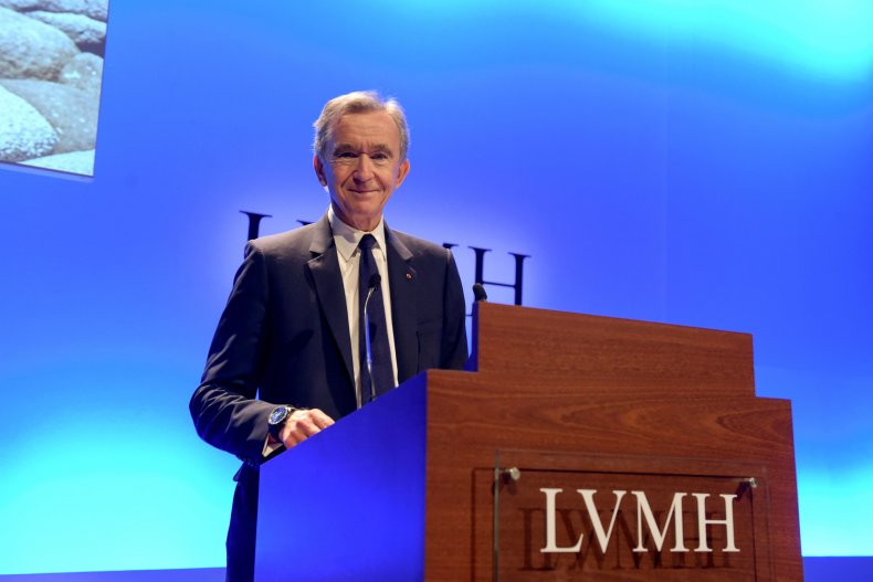 Bernard Arnault at LVMH press conference