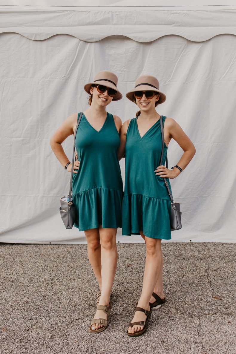 Ruby and Veronica at Twins Day festival.