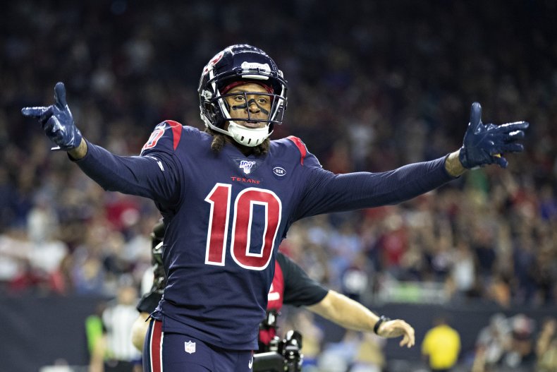 DeAndre Hopkins playing for Houston Texans