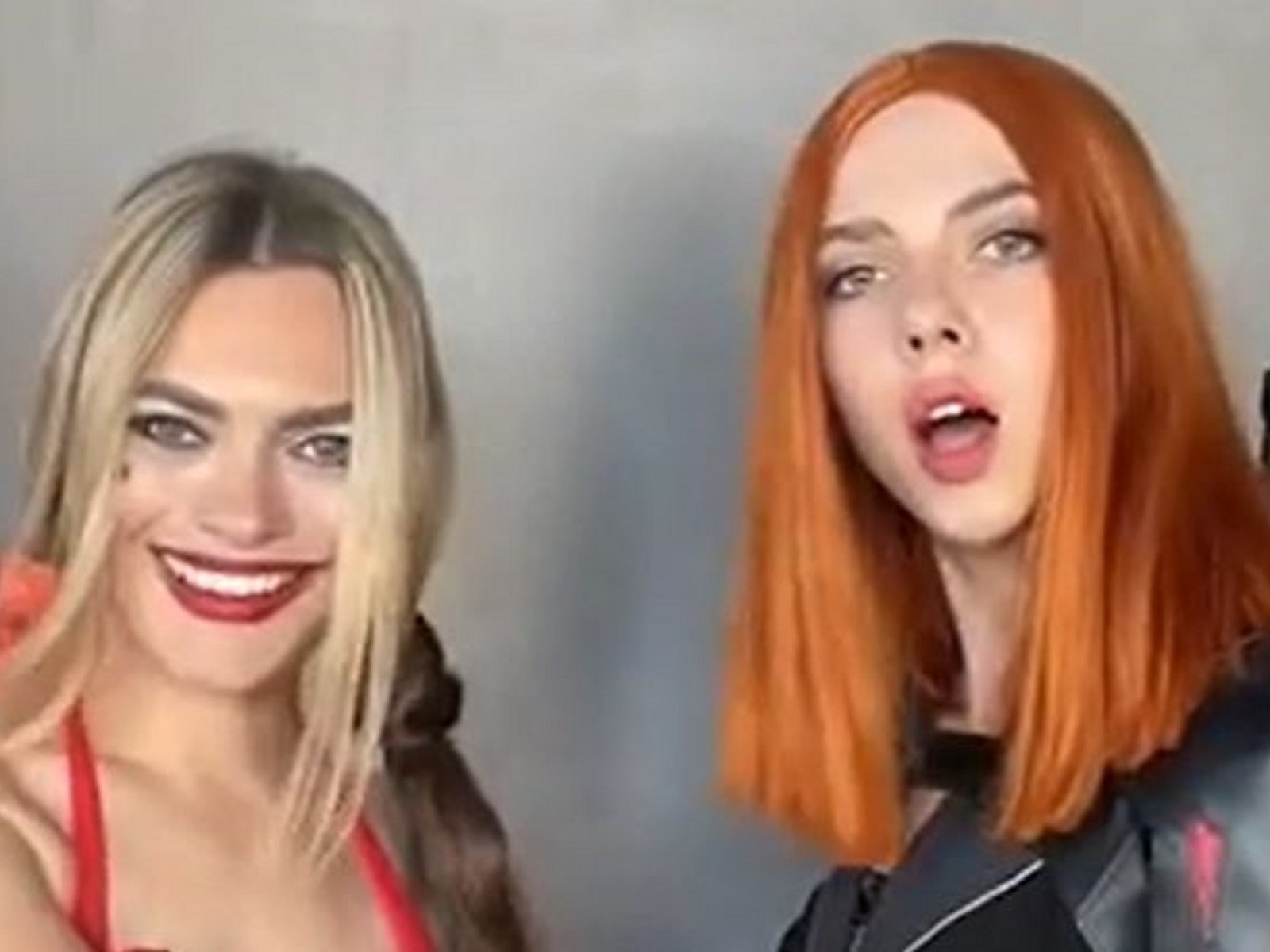 Scarlett Johansson Celeb Porn Videos - Margot Robbie and Scarlett Johansson Lookalikes Cosplay Together in  Incredible Video