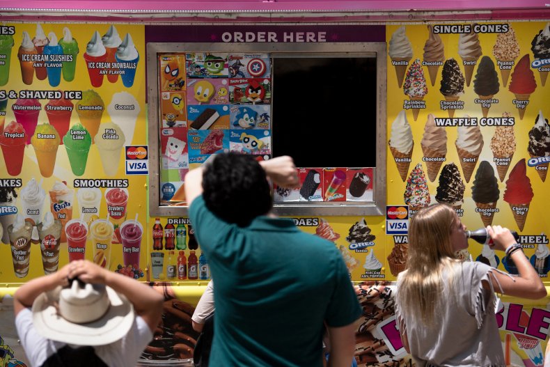 An ice cream truck in Washington, D.C.