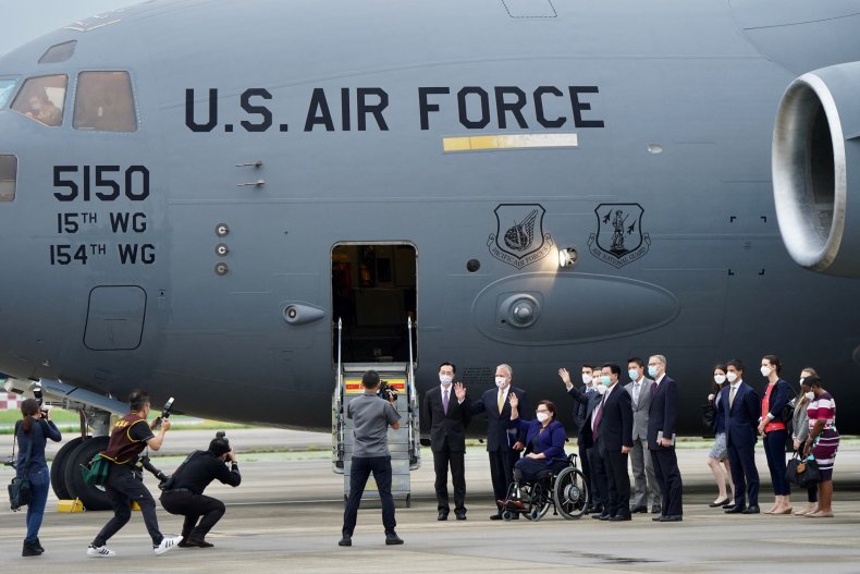 Senators Land In Taipei for Diplomatic Visit