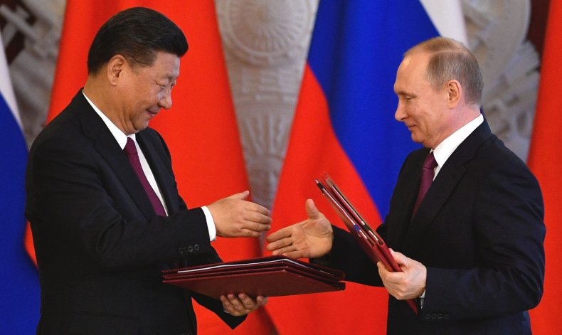  Vladimir Putin and  Xi Jinping
