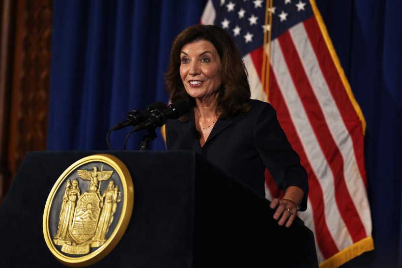 Kathy Hochul Gives Public Remarks