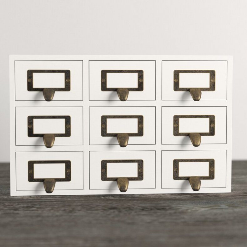 Desktop Solid Wood Apothecary Supplies Organizer