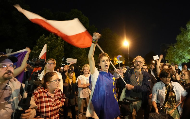 Polish Media Bill Protests