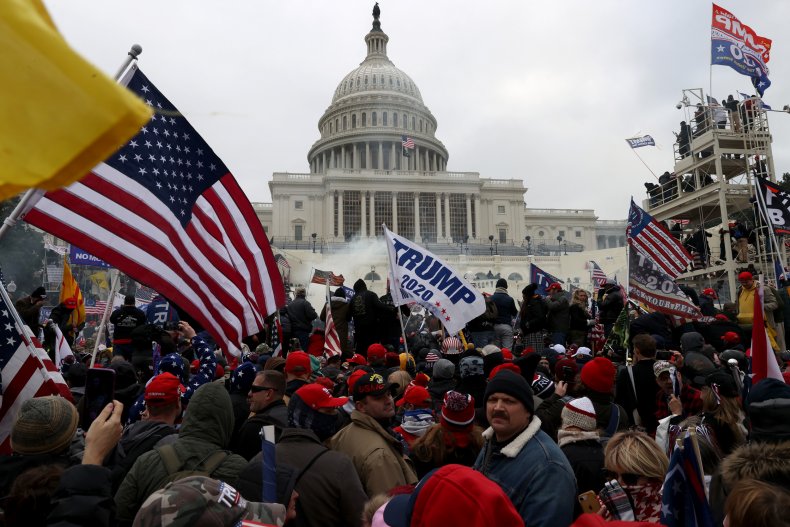 Protesters outside U.S. Capitol Building