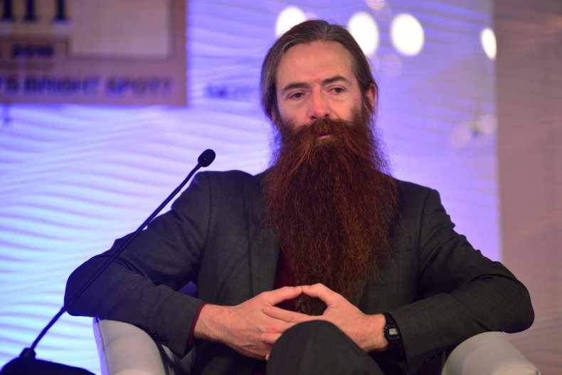 Aubrey De Grey at a leadership summit.