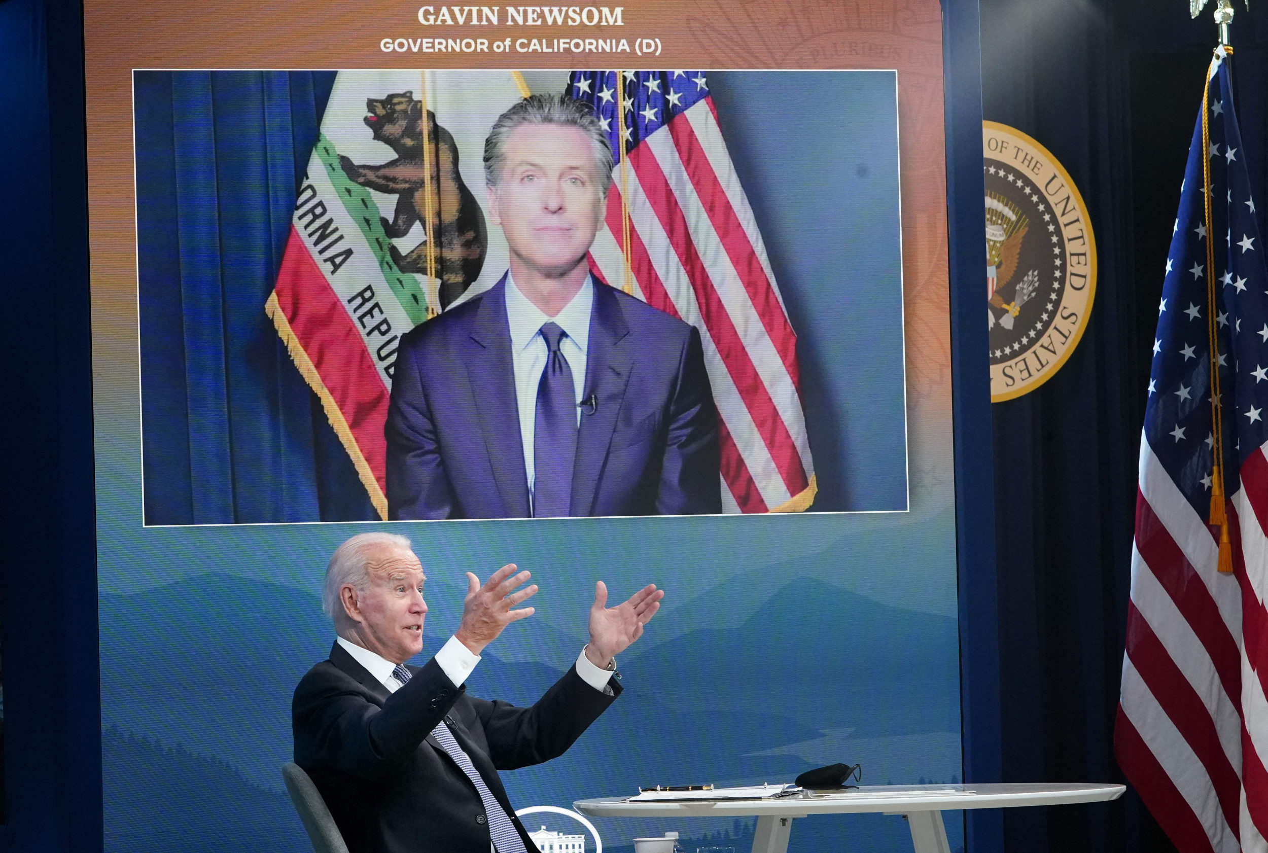 Biden Urges 'No' on Gavin Newsom Recall, Says 'Keep California Moving Forward' thumbnail