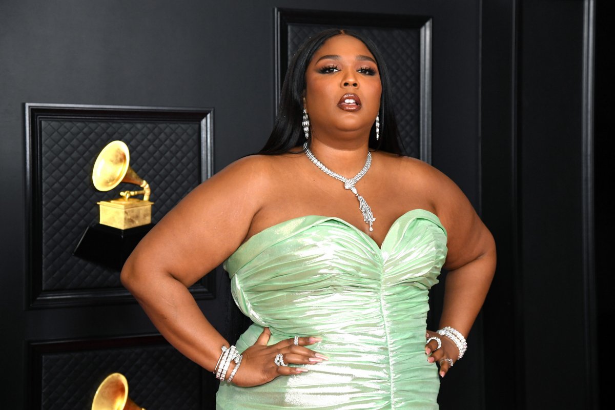 Lizzo attends the 2021 Grammy Awards