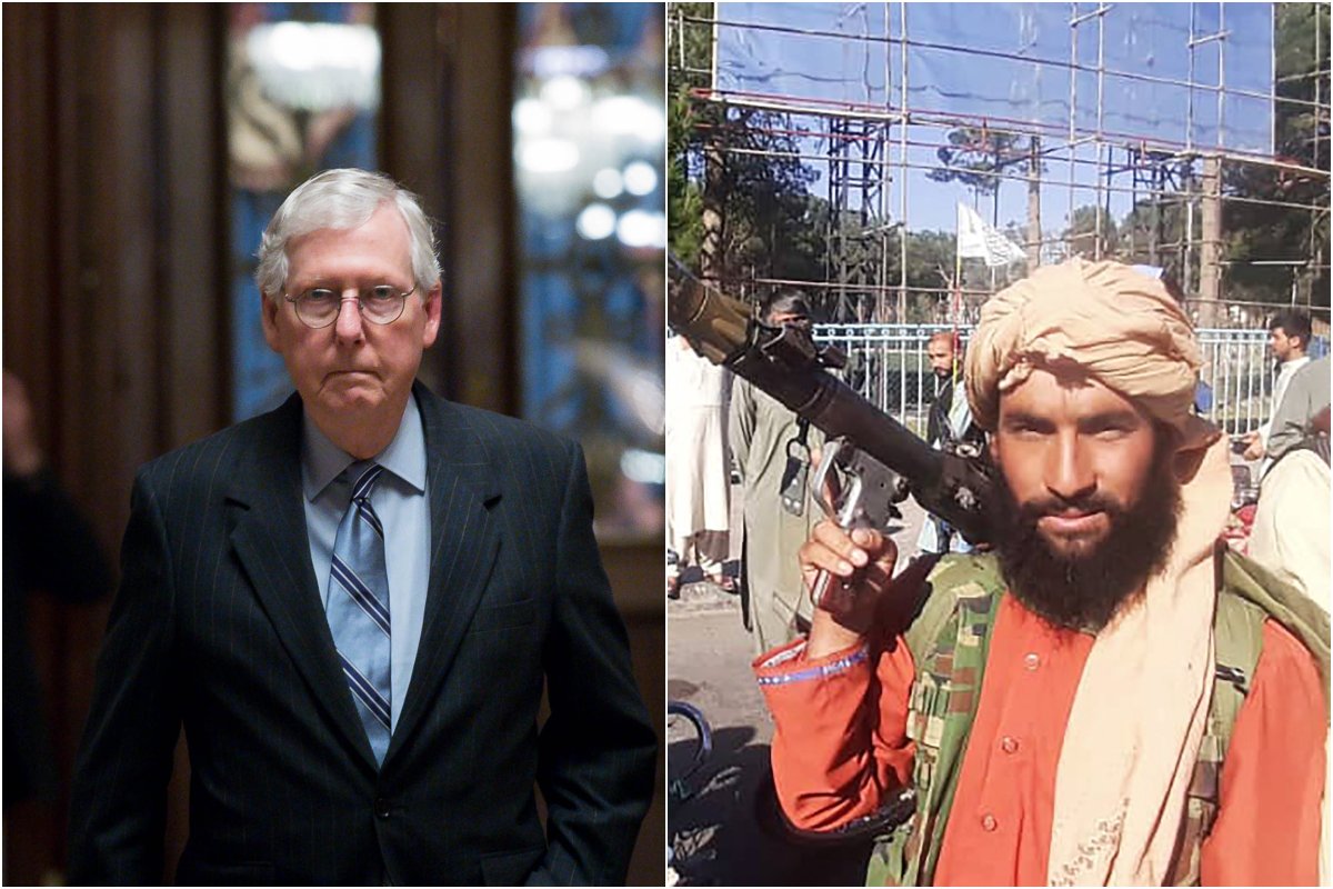 Composite Image Shows McConnell and Taliban Fighter