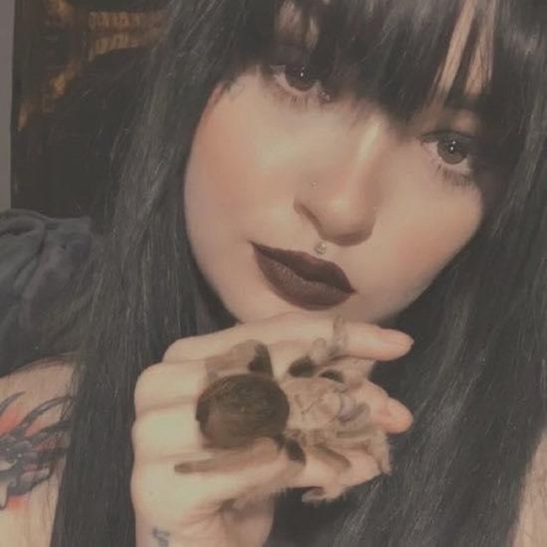 Tarantula owner Rachel Marie.